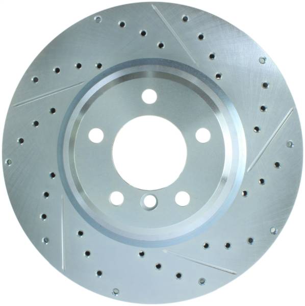 StopTech - StopTech Select Sport Drilled and Slotted Brake Rotor; Front Left