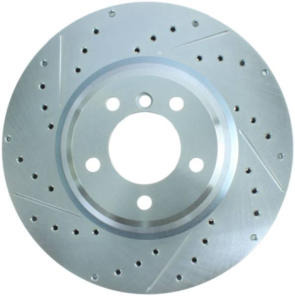 StopTech - StopTech Select Sport Drilled and Slotted Brake Rotor; Front Right