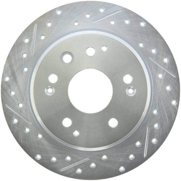 StopTech - StopTech Select Sport Drilled and Slotted Brake Rotor; Rear Right