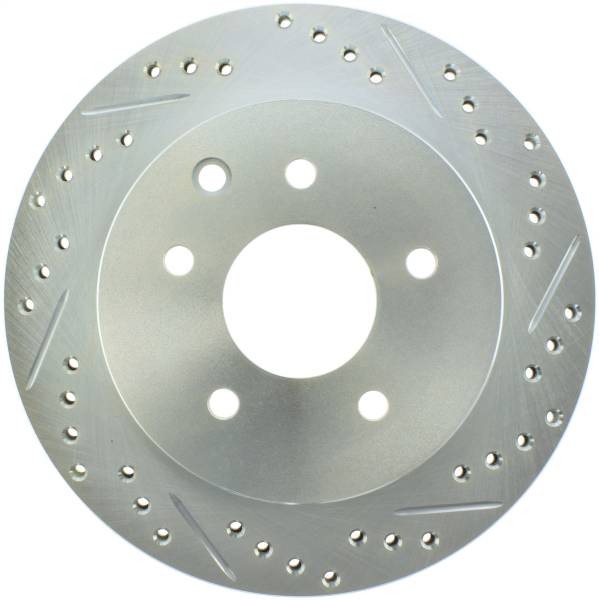 Stoptech - StopTech Select Sport Drilled and Slotted Brake Rotor Rear Left 227.42077L