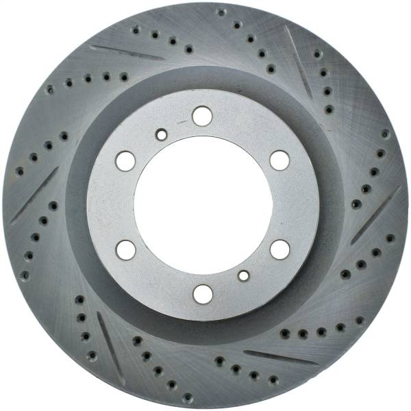 StopTech - StopTech Select Sport Drilled and Slotted Brake Rotor; Front Left