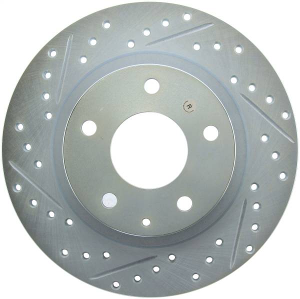 Stoptech - StopTech Select Sport Drilled and Slotted Brake Rotor; Rear Right