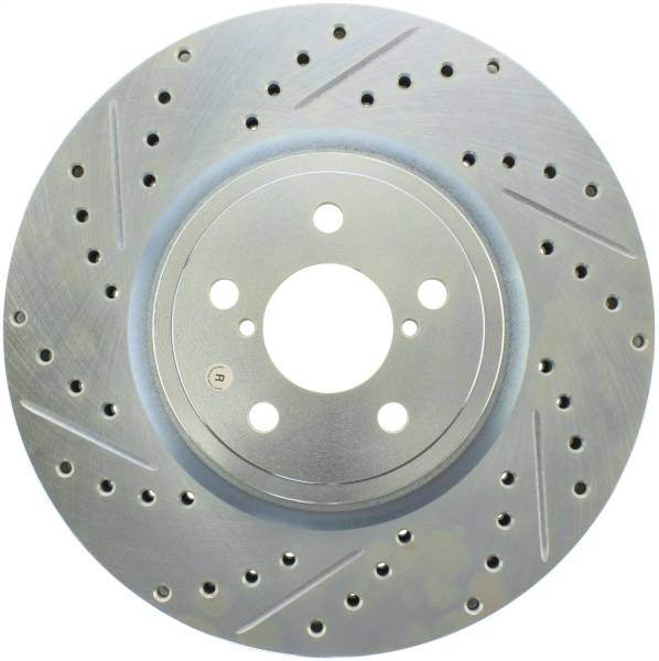 Stoptech - StopTech 05-14 Subaru Legacy Select Sport Drilled & Slotted Rotor - Right - 227.47024R