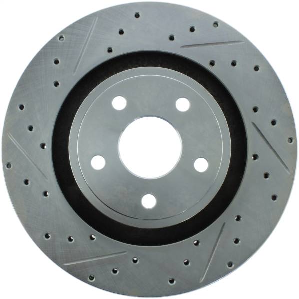 Stoptech - StopTech Select Sport Drilled and Slotted Brake Rotor; Front Right