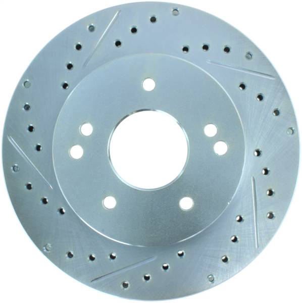 StopTech - StopTech Select Sport Drilled and Slotted Brake Rotor Front and Rear Right 227.62007R