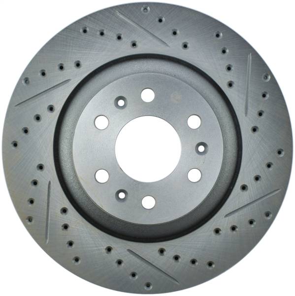 StopTech - StopTech Select Sport Drilled and Slotted Brake Rotor; Front Left