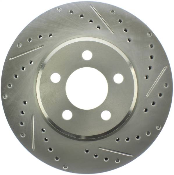 Stoptech - StopTech Select Sport 06-17 Dodge Charrger/14-17 Chrysler 300 Slotted & Drilled Front Left Rotor - 227.63059L