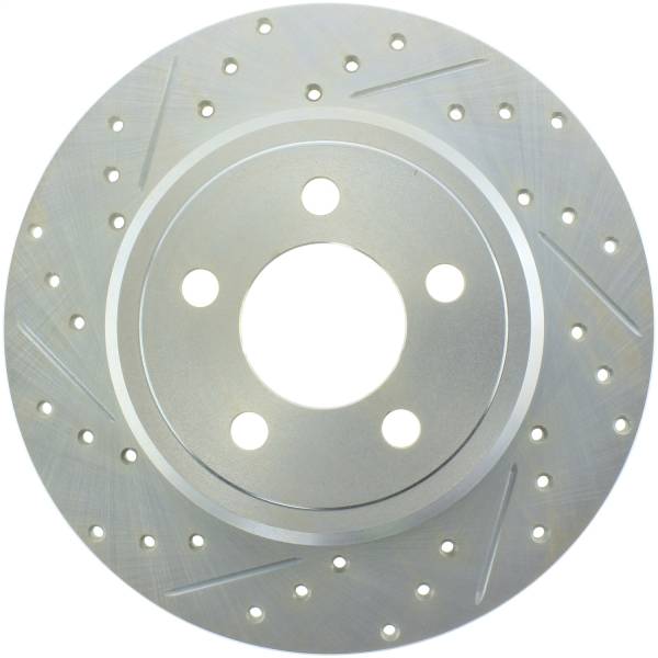 Stoptech - StopTech Select Sport 06-15 Dodge Charger/ 05-15 Chrysler 300 Slotted/Drilled Right Rear Brake Rotor - 227.63060R