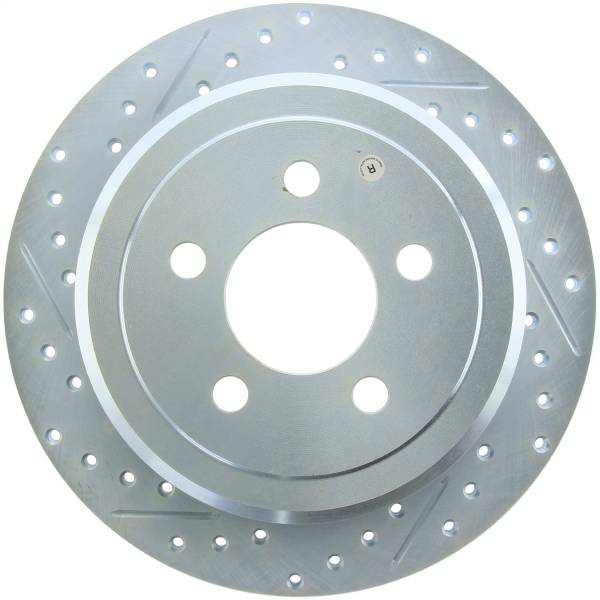 Stoptech - StopTech Select Sport Drilled and Slotted Brake Rotor; Rear Right