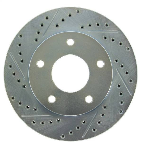 StopTech - StopTech Select Sport Drilled and Slotted Brake Rotor Front and Rear Right 227.66006R