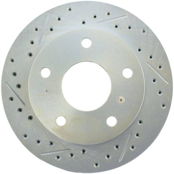 StopTech - StopTech Select Sport Drilled and Slotted Brake Rotor Front and Rear Left 227.67029L