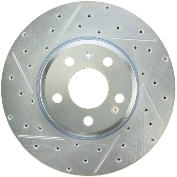 StopTech - StopTech Select Sport Drilled and Slotted Brake Rotor; Front Right