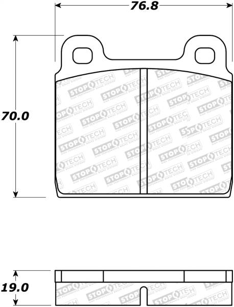 StopTech - StopTech Street Brake Pads with Shims