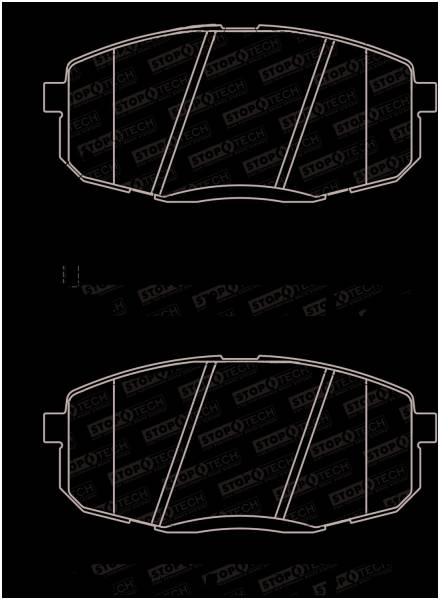 StopTech - StopTech Street Brake Pads with Shims and Hardware 308.13972