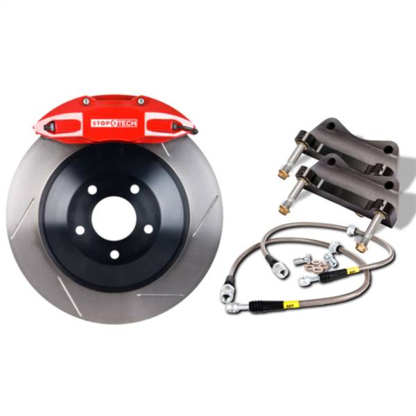 StopTech - StopTech Big Brake Kit Black Caliper Drilled One-Piece Rotor Front 82.058.5100.52