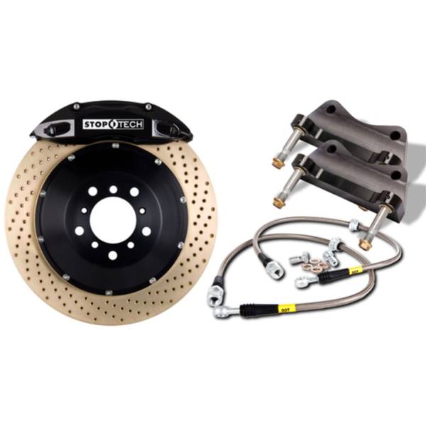 Stoptech - StopTech Big Brake Kit Yellow Caliper Drilled Two-Piece Rotor Front 83.055.4300.81