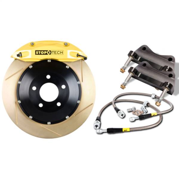 Stoptech - StopTech Big Brake Kit Yellow Caliper Slotted Two-Piece Rotor Front 83.058.4300.83