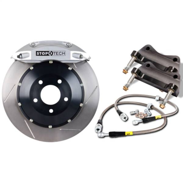 StopTech - StopTech Big Brake Kit; Silver Caliper; Drilled Two-Piece Rotor; Rear