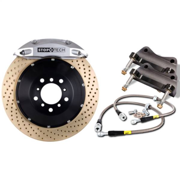 StopTech - StopTech Big Brake Kit; Black Caliper; Slotted Two-Piece Rotor; Rear