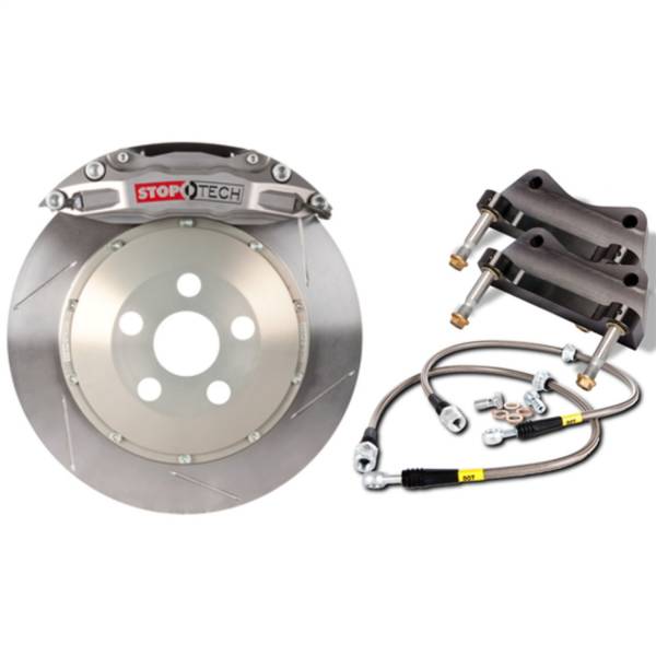 Stoptech - StopTech Trophy Sport Big Brake Kit Silver Caliper Slotted 2 Pc. Rotor Front 83.488.6800.R1