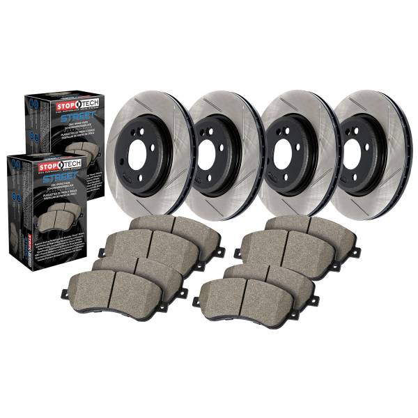 StopTech - StopTech Street Axle Pack Slotted Front/Rear Wheel Brake Kit 934.35003