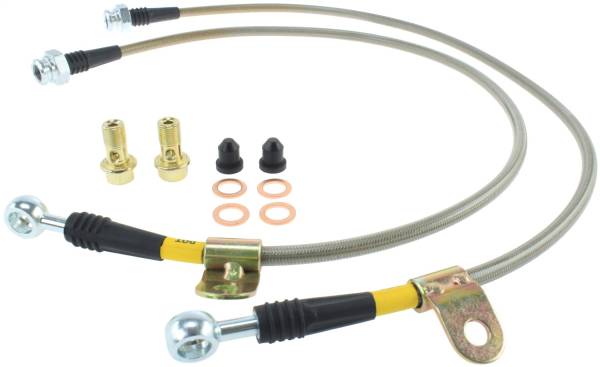 Stoptech - StopTech 03-07 350z/G35 Stainless Steel Front Brake Lines - 950.42004