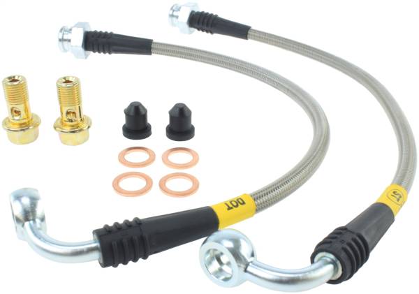 Stoptech - StopTech 03-07 350Z/G35 Stainless Steel Rear BBK Brake Lines - 950.42503