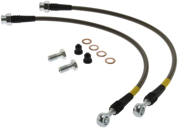 Stoptech - StopTech 02-06 Chevrolet Avalanche 2500 / 00-06 GMC Yukon 2500 Stainless Steel Rear Brake Lines - 950.66501