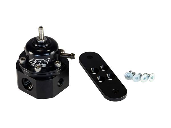 AEM - AEM Universal Black Adjustable Fuel Pressure Regulator