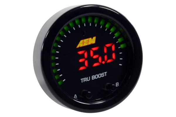 AEM - AEM X-Series Tru-Boost Controller Gauge w/ Boost Control Solenoid 80PSIg Internal MAP Sensor