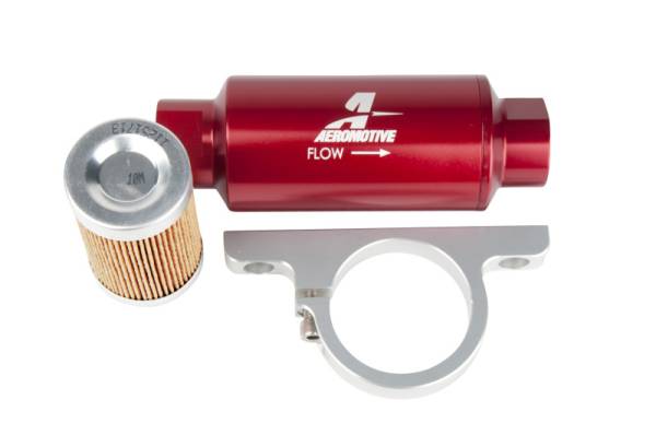 Aeromotive - Aeromotive Filter / Bracket Combo Kit - 12301 Filter / 12305 Billet Bracket