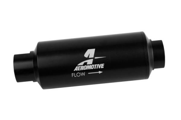 Aeromotive - Aeromotive In-Line Marine Filter - AN-12 - 40 Micron SS Element - Black Hardcoat Finish