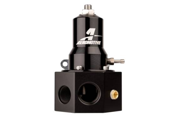 Aeromotive - Aeromotive Adjustable Fuel Pressure Regulator 30-120PSI .313 Valve -3x -8 / 1x -10 Inlet -10 Return