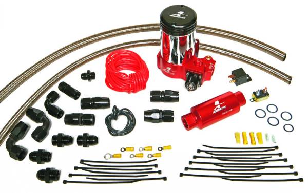 Aeromotive - Aeromotive A2000 Drag Race Pump Only Kit (Incl. Lines/Fittings/Hose Ends/11202 Pump)