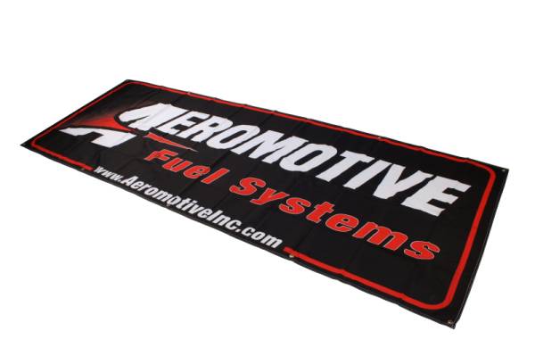 Aeromotive - Aeromotive Banner - 32in x 92in (Black/Red)