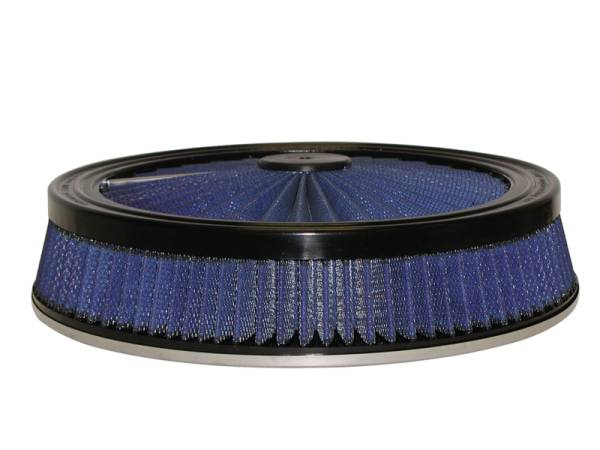 aFe - aFe MagnumFLOW Air Filters Round Racing P5R A/F TOP Racer 14D x 3H (Blk/Blue)