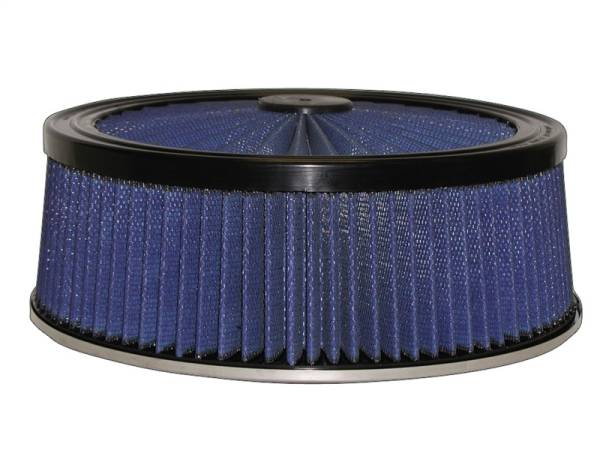 aFe - aFe MagnumFLOW Air Filters Round Racing P5R A/F TOP Racer 14D x 5H (Blk/Blue)