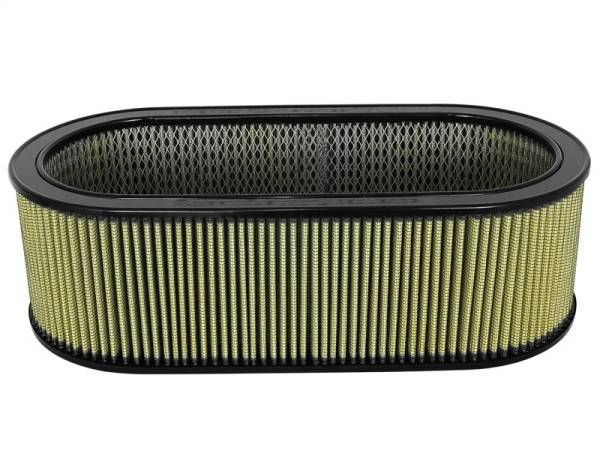 aFe - aFe MagnumFLOW Air Filters Round Racing PG7 A/F PG7 Oval Filter (18.13 x 7.25 x 6.0 w/EM)