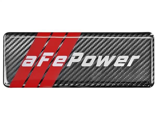 aFe - aFe POWER Motorsports Logo Urocal Carbon Fiber 1.86in x 5.12in