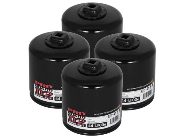 aFe - aFe Pro GUARD D2 Oil Filter 74-08 Dodge Gas Truck V6 3.9L/V8 4.7L/5.7L/5.2L/5.9L/V10 8.3L/8.0L (4pk)