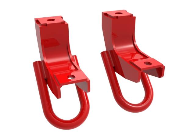 aFe - aFe Front Tow Hook Red 2022 Toyota Tundra 3.5L V6