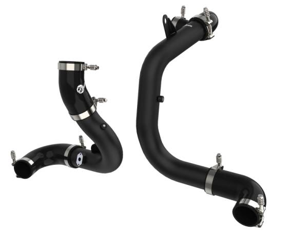 aFe - aFe BladeRunner 15-20 VW GTI (MKVII) L4-2.0L (t) Aluminum Hot and Cold Charge Pipe Kit Black