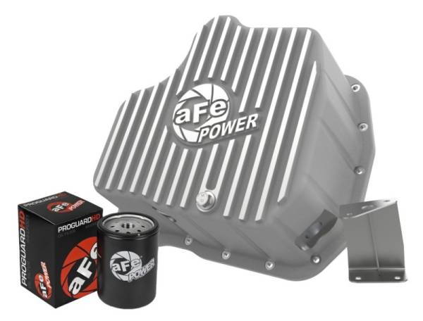 aFe - aFe Power 11-16 GM Diesel 2500HD / 3500HD V8-6.6L (TD) Street Series Engine Oil Pan Raw w/ Machined