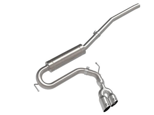 aFe - aFe 22-23 Ford Maverick EcoBoost L4 2.0L(t) Rebel Series 2-1/2in 304 SS Cat-Back w/ Polished Tip