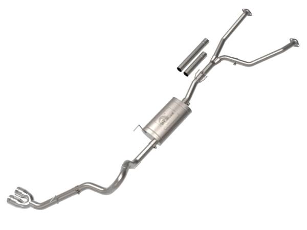 aFe - aFe 2022 Toyota Tundra V6-3.5L (tt) Vulcan Series 2.5in to 3in 304 SS Cat-Back Exhaust w/ Polish Tip