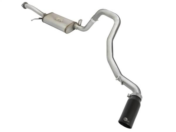 aFe - aFe MACHForce XP 2-1/2in SS-304 Cat-Back Exhausts w/ Black Tip 02-16 Nissan Patrol (Y61) I6-4.8L