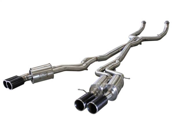 aFe - aFe MACHForce XP Exhaust 304SS Cat-Back w/ Carbon Fiber Tips 12-13 BMW M5 (F10) V8 4.4L (tt)