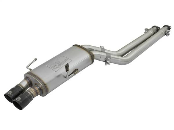 aFe - aFe MACHForce XP Exhausts 2.5in SS Cat-Back w/ Black Tips 96-99 BMW M3 L6 3.2L