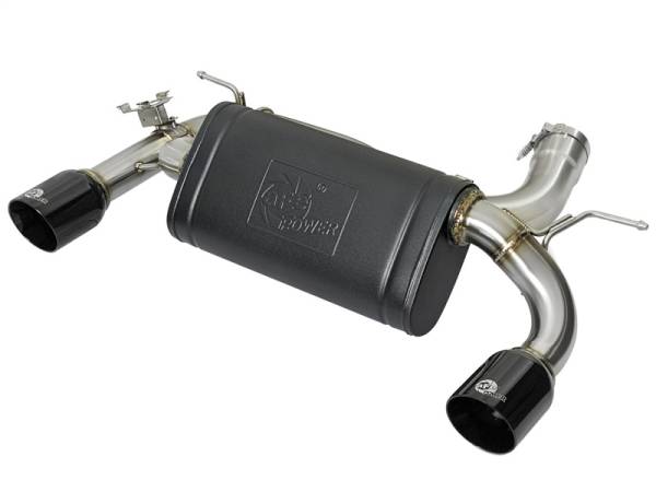 aFe - aFe MACHForce XP 16-17 BMW 340i/iX 440i/iX L6-3.0L (t) SS Axle-Back Exhaust w/Black Tip