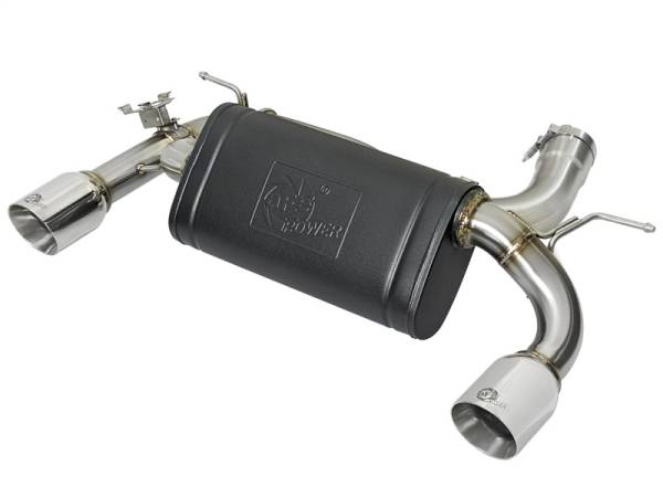 aFe - aFe MACHForce XP 16-17 BMW 340i/iX 440i/iX L6-3.0L (t) SS Axle-Back Exhaust w/Polished Tips